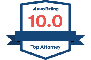 Avvo Rating 10 Top Attorney - Badge